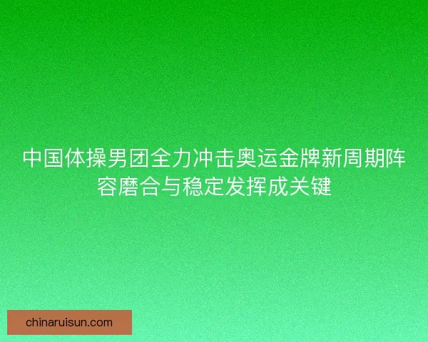 中国体操男团全力冲击奥运金牌新周期阵容磨合与稳定发挥成关键